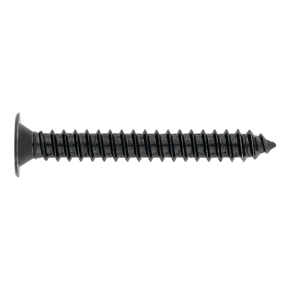 CP-N [CP] Tornillo rosca chapa con cabeza extraplana. Zincado negro. Huella PH